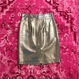 🤍Milly Genuine Leather skirt. Size 0